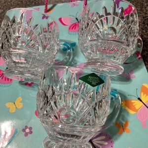 (3) Shannon Crystal Coffe Cups